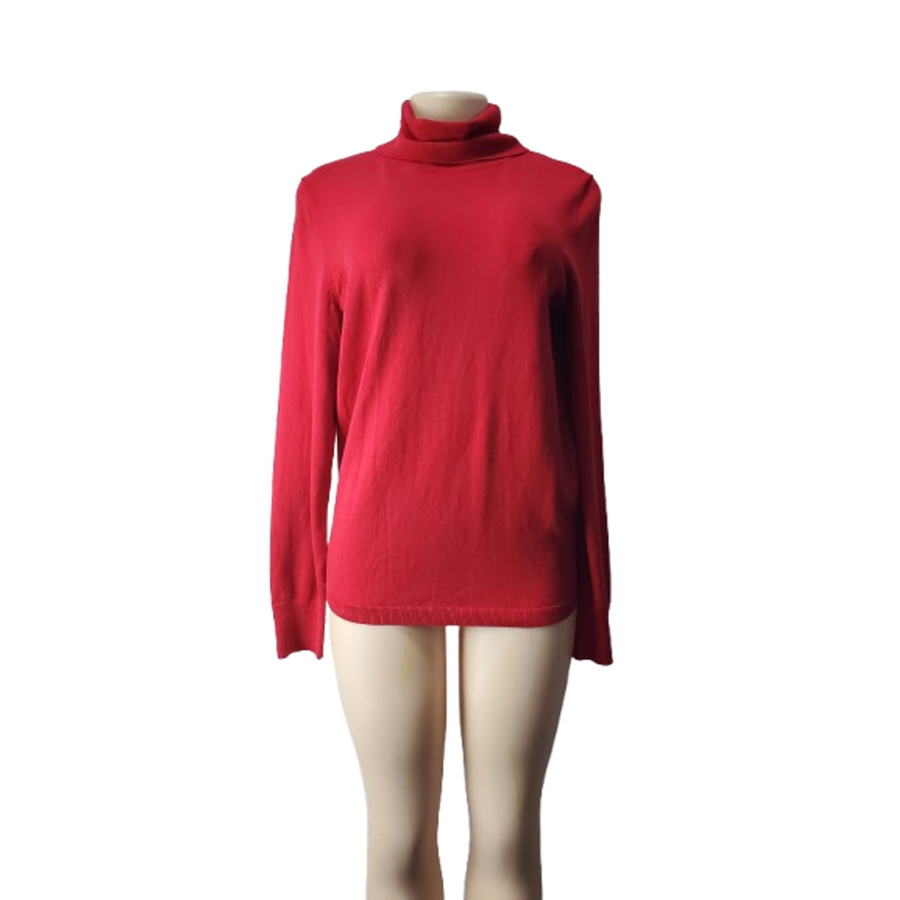 Talbots women's red turtleneck size M